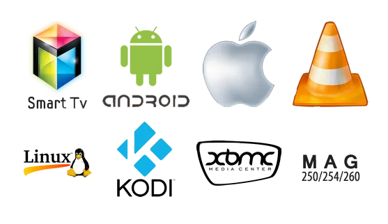compatible-device-iptv-vod Compatibilité IPTV Smart TV Android iOS VLC Linux KODI XBMC MAG